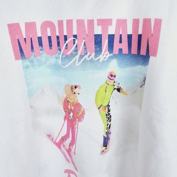 Barbie Mountain Club Ski Sweatshirt NWT - Picture 6 of 8